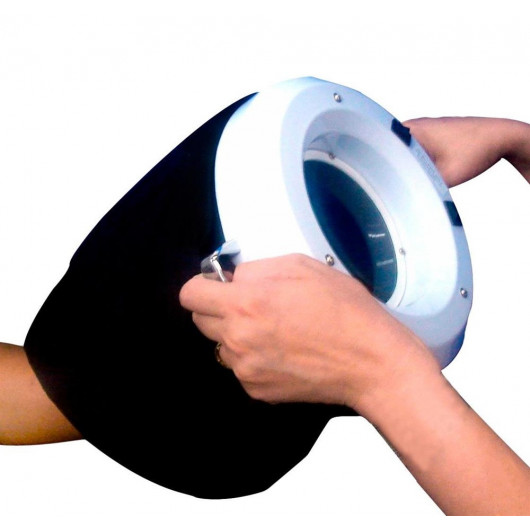 Lupa de mão com capa e lâmpada circular de wood Estek - 2