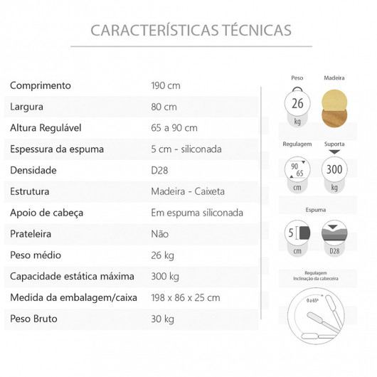 Maca Fixa Belatrix Legno  Preta - 2