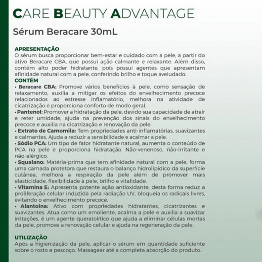 Sérum Beracare CBA Goldstar 30ml - 2
