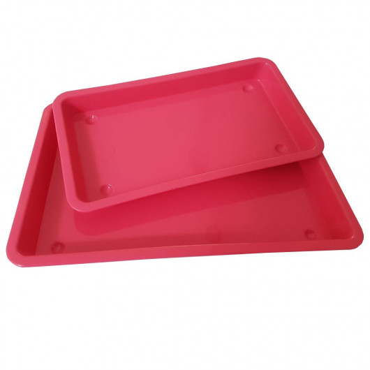 KIT Auxiliar com 2 Bandejas e 2 Cubas - Pink - 2