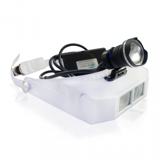 Lupa de Pala Com Fotóforo Power LED e Jogo de 3 Lentes Estek