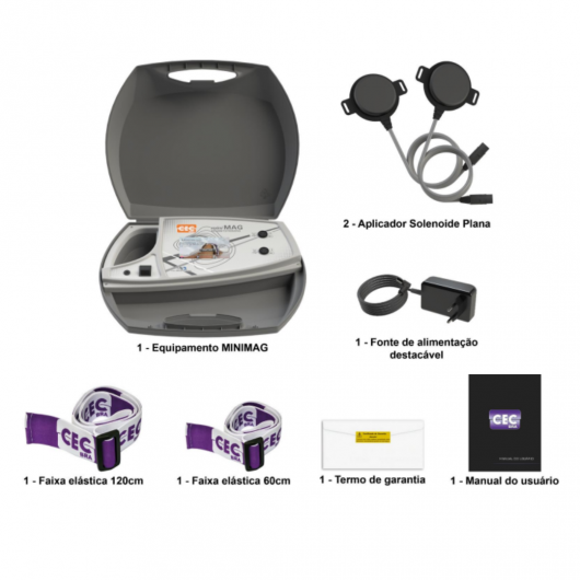 Mini Mag Portátil CECBRA- Aparelho de Magnoterapia- Bivolt - 2
