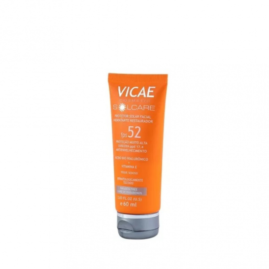 VICAE Cosmetic protetor solar com ácido hialurônico e vitamina E - fps 52 - 60 ml