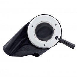 Lupa de mão com capa e lâmpada circular de wood Estek
