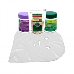 Máscara de Gaze Facial mais Argila Verde Branca e Roxa