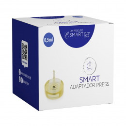 Adaptador Descartável caixa c/10  para Caneta Pressurizada Smart Press - 0,5mL - Smart GR