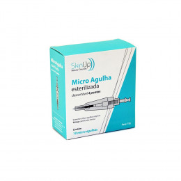 Cartucho com 4 pontas para Caneta para Micro e Nano Agulhamento Estético - kit com 10 unidades
