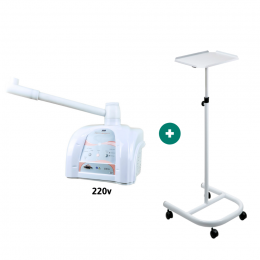 Combo Dermosteam 220v + Carrinho Auxiliar