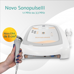 Sonopulse III Ibramed - Ultrassom Terapêutico de 1.1 MHz e 3.3 MHz