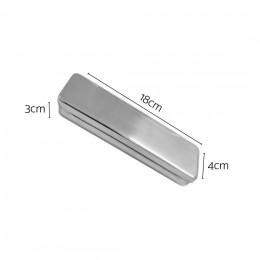 Estojo de Inox pequeno- Ideal para armazenar instrumentos para esterilização