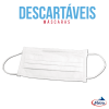 Máscara descartável C/Elástico Fava - 50 unidades - Branco - 3